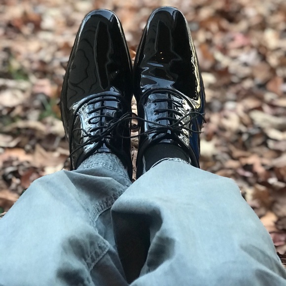 Ferragamo - Italian Aiden Patent Leather Oxfords